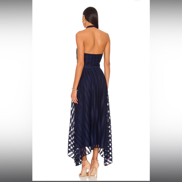 Amur Leonie Halter Dress in Twilight Blue; Size 2; NWT - Picture 3 of 8